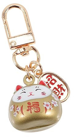 RORPOIR Kawaii Glückskatze Schlüsselanhänger Handgefertigter Katzenanhänger Für Damen Winke-katze Dekoration Für Taschen Langlebiges Stilvolles Design Für Zu Besonderen Anlässen