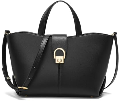 quipuda Handtasche Damen，Umhängetasche Damen, Leder Crossbody Bag，Großes Fassungsvermögen, Metallreißverschluss，Kommt mit abnehmbarem Schultergurt