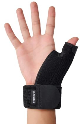 NuMuekla Tutore Pollice Stecca,Stabile Tutore dita Disponibile per il Artrite, Tendinite,Supporto per Tunnel Carpale, Spraind del pollice, Leggera mano Stecca Pollice -Destro