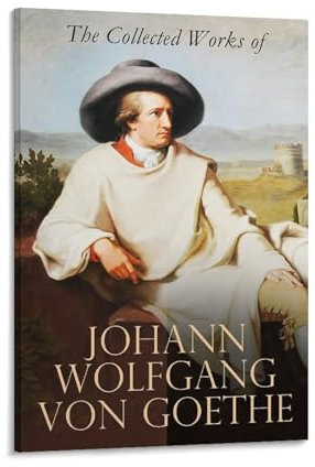 PURRCOCO Poster aus dem 19. Jahrhundert, Motiv: Deutsche Pädagogen Johann Wolfgang von Goethe, Poster, Wandkunst, Poster, Heimdekoration, Bild, Leinwand, Gemälde, Poster, 30 x 45 cm