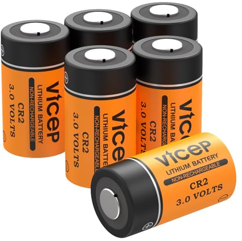 ViCep Paquete de 6 Pila CR2 de Litio 3V CR15h270 no Recargables | para telémetros, linternas, cámaras fotográficas, sistemas de alarma