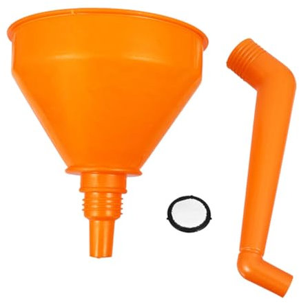 Cabilock Entonnoir à Huile Renforcé Grand Format Orange pour Vidange Automobile et Moto Usage Atelier et Garage