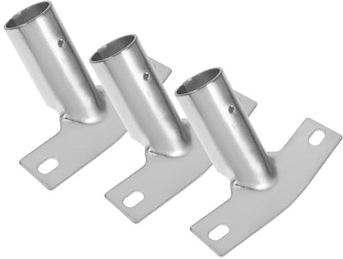 OATIPHO 3Pcs Metal Broom Handle Bracket Heavy Duty Broom Head Adapter for Comfortable Cleaning Easy to Install Connector for Versatile Compatibility in Home Garden