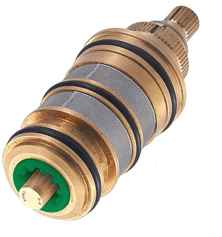 Cartouche thermostatique pour robinet mitigeur de baignoire, bobine thermostatique en laiton entièrement cuivre, bobine d'eau chaude et froide avec contrôle intelligent de la température