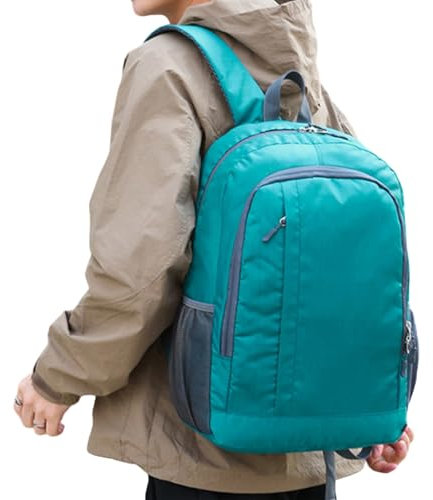 Zaino da trekking da uomo, leggero, grande 30 l, impermeabile, pieghevole, attrezzatura per campeggio, escursioni, viaggi, Blu lago, Refer to description