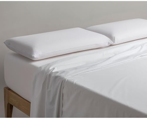 Velfont Almohada Viscofresh Termorreguladora - 70 cm, Firmeza Media-Baja, 100% Algodón, Viscoelástica, Boca Arriba