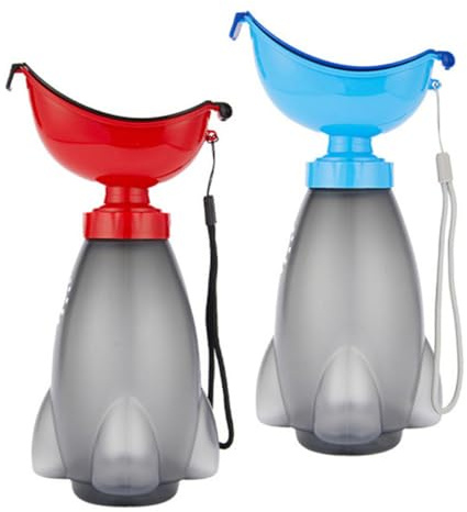 MOTHNUR 2 Stück Reiseurinal Tragbar Leicht Auslaufsicher Kindertoilette Für Auto Camping Outdoor Notfälle Jungen Mädchen