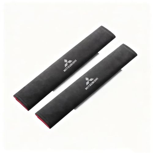 DUCHSAN 2Pcs Cuscinetto Cintura di Sicurezza Dell'auto per Mitsubishi L200 4(IV) Double Cab | 2010-2015, Cotone Minky Cinture Copri Seggiolino Protezione,Lavabile