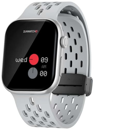 Zenwatch Pulse One Silber Unisex Smartwatch, Bluetooth Telefonie, 1,75 Zoll AMOLED, 100+ Sportmodi, Herzfrequenzmesser, SPO?, Schlaftracking, IP65 Wasserdicht, Android iOS kompatibel