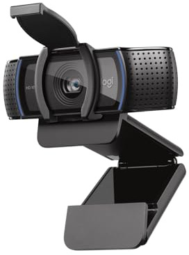 Logitech C920s HD Pro Webcam (Full HD 1080p Video Calling and Recording with Dual Stereo Audio Mics, Privacy Shutter, Capture Recording Software, Compatible with MacOS, PC and Xbox) (Renewed)
