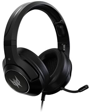 Predator Galea 350 Gaming Headset (TrueHarmony Soundscape-Technologie, 7.1 Virtual Sound, omnidirektionales Mikro, kompatibel mit PC, Xbox One S und PS4) schwarz