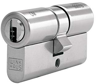 Winkhaus keyTec X-tra Doppelzylinder 30-35 mm | Profilzylinder Schließzylinder Türzylinder mit Not- und Gefahrenfunktion Bohrschutz Ziehschutz | Patentschutz | inkl. 5 Schlüssel & Sicherungskarte