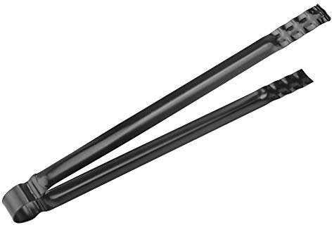 Oumefar Pinza per bricchetti Multifunzionale in Metallo con Superficie Liscia Clip per Carbone di Legna Manico antiscottatura per Camino per Barbecue da Picnic