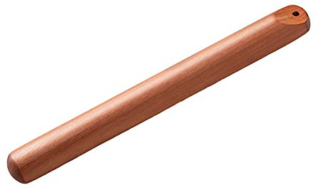 LWPCP Classic Rosewood Rolling Pins, Non-Stick French Dough Roller for Baking, Tapered Design with Hook, Used To Make Pizza, Cookies, Pie 30 * 2.9Cm
