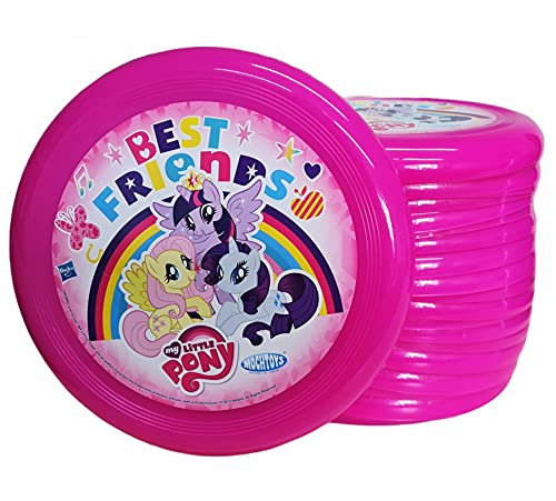 TikTakToo Frisbee 24 STK. Flying Disc Fliegende Scheibe Kinder Kreative UFO Boomerang Wurfspiel Sport Spiele Outdoor (pink)