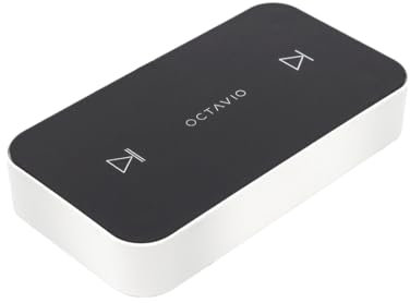 Octavio Stream - Streamer Audio Wi-FI Compatible AirPlay 2, Spotify Connect, Tidal Connect, Deezer, Qobuz, Hi-Res, Multiroom, Radios HD (Cable Jack 3.5mm - 2RCA)