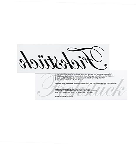 5 x Fickstück Tattoo - Schriftzug in schwarz - Kinky Fetish Temporary Tattoo (5)