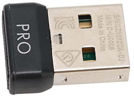 Receptor USB, 2,4 GHz Inalámbrico Portátil Mini Convertidor USB Adaptador de Receptor de Ratón de Repuesto para Ratón Inalámbrico Logitech G Pro