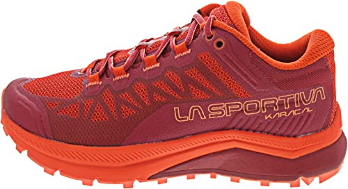 La Sportiva Karacal Woman Cherry Tomato/Velvet, Scarpe da Trail Running Donna, Cherry Tomato Velvet, 40 EU