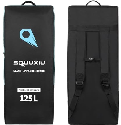 SOUUXIU 105L/125L Inflatable Paddleboard Bag Durable SUP Board Backpack Bag Large Capacity Stand Up Board Travel Bag Portable Surfboard Backpack for Traveling Surfing Beach Water Sports