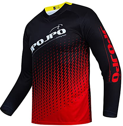 Barn cykeltröja nedförsbacke tröjor 4-14 år flickor pojkar cykel MTB barnkläder långärmad powersports cykel BMX toppar, 10r, 10 År