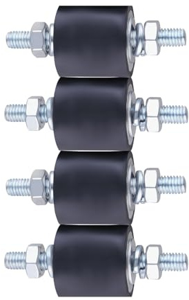 AOMIKITSTU Gummi-Stoßdämpfer 4 Stück, M8 x 23、30 x 30 Schwingungsdämpfer, Gummi Puffer Anti-Vibration für Wasserpumpen, Dieselmotoren, Luftkompressoren