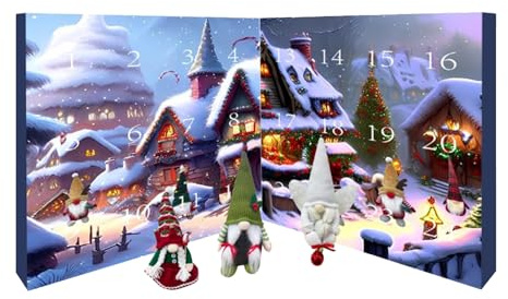 Wichtel Adventskalender 2024, Weihnachtswichtel Countdown Kalender Mit Wichtel Puppe, Weihnachts Adventskalender Wichtel Dekoration, Weihnachten Wichtel Figuren Adventskalender Für Kinder (Stil A)