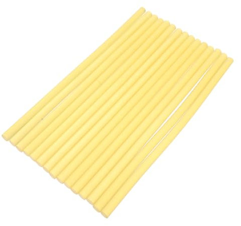 STOBOK 15pcs Hot Melt Glue Sticks Yellow Strong Adhesive Versatile for Diy Crafts and Sealing