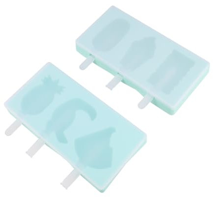 Cabilock 2piezas Moldes Para Helados Con Tapa De Silicona Unidades Molde Para Paletas Cocina Del Hogar