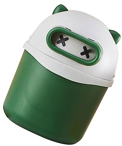 Cabilock Poubelle De Bureau Panda Petite Poubelle avec Couvercle Intégré pour Déchets