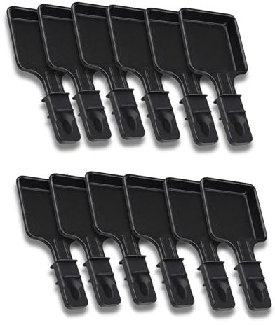 Stufe per raschietto antiaderente, set da 1 a 12, mini raschietto quadrato, compatibile con dispositivo per raschietto Tefal, design ergonomico e facile da pulire, SOS ACCESSORIO (set di 12)