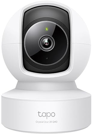 TP-Link Tapo C222, 2K 4MP, Soporte AI, Seguimiento de Movimiento, 360°, visión Nocturna de 9 m, comunicación de Voz bidireccional, Almacenamiento en la Nube/Local, detección de llanto de bebé, cámara