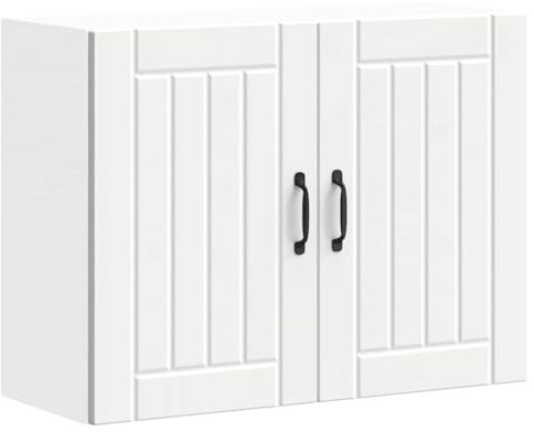 vidaXL Kitchen Wall Cabinet Lucca White Engineered Wood