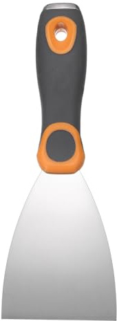 QUARKZMAN 3 Spachtelmesser 3 Edelstahl Farbschaber Flexibles | Trockenbau-Reparatur-Spachtelmesser, zum Entfernen von Zement Tapetenkleber, mit Metallhammer-Ende, Edelstahl