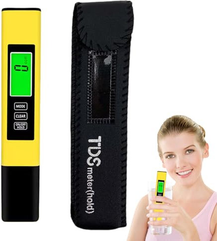 Uhngw TDS -Messgerät Digital Wassertester, Trinkwasser -Testkit | Professioneller genaues Smart -Wassertester | Tragbares multifunktionales Labor-Multiparametermeter für Aquarium-Fischtankpool