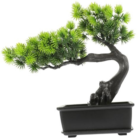 YARNOW Bonsai Artificiale Realistico Pianta in Vaso Bonsai Finto Decorazione Verde Per Ufficio Casa Soggiorno Camera Da Letto