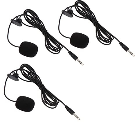 ULDIGI Professionelles Kondensatormikrofon 3 Stück Mit Clip Noise Reduction Fürpc Gaming Live Übertragungen Und Vorlesungen Schwarz