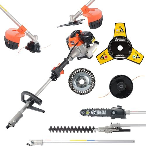52cc Multi Function 5 in 1 Garden Tool - Chainsaw, Hedge Trimmer + Cutting Pack