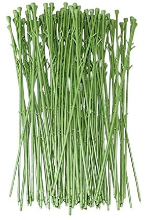 BANGHA Blumendraht,Basteldraht 10. 0pcs. Blumenstummel stammt Papier grüne Blumenband Eisendraht Künstliche Blume Stammstiele Handwerk Dekor Seife Holding Blumenstamm