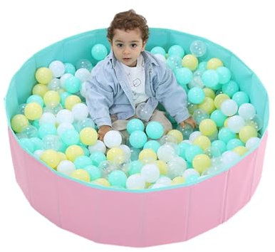 Bällebad Kinder 80x26cm Bällepool Für Baby, Kinder, Haustiere, Tragbar, Kinderzimmer, Bällebad Bällepool Faltbare Spielplatz (ohne Kugeln)