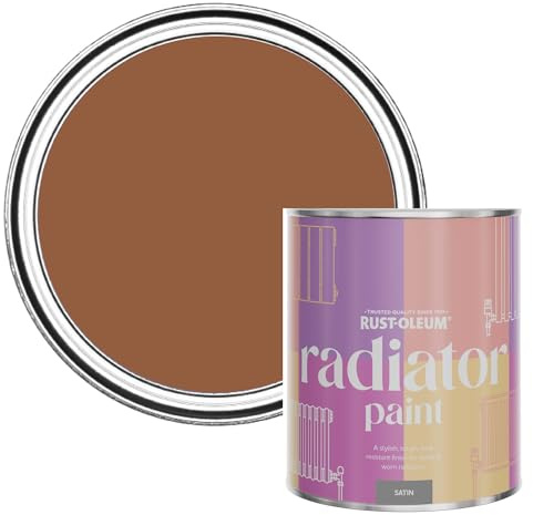 Rust-Oleum Heat-Resistant Radiator Paint in Satin Finish - Terracotta 750ml
