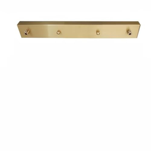 DESHOME L 40 cm, baldacchino a 2 fori, lampada a baldacchino, in metallo, opaca, copertura per 2 lampade, copertura per cavi a soffitto, per lampada a sospensione