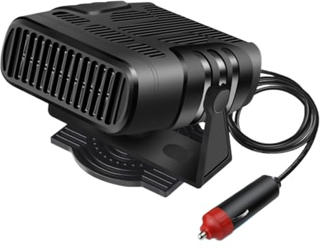 DAWCBVJQ Défroisseur Et Chauffage De Pare-Brise Automobile | Rotation 360 Degrés avec Prise | Chauffage Défroster Voiture Électrique,pour Berline Camping-Car SUV Taxi Glace Neige Givre Froid Matin