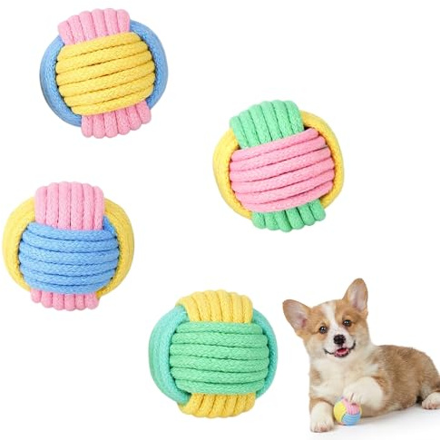 MOTIBACK Cuerda de algodón para gatos, juguete interactivo para masticar y rascar para el cuidado dental y eliminar el aburrimiento, juguete de entrenamiento en interiores para gatitos y gatos adultos