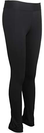 B Baosity Eiskunstlauf Trainings Leggings Skating Eislaufen Strumpfhose Wintersport Hose für Frauen Mädchen Schwarz - M