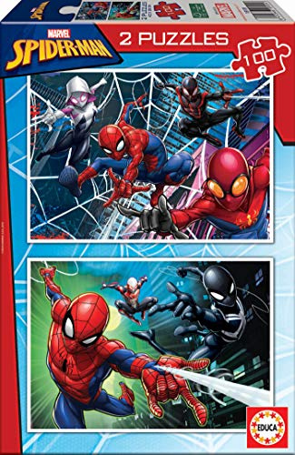 Educa - Spider-Man Marvel | Puzzle 200 Teile für Kinder ab 6 Jahren, Superhelden Kinderpuzzle, Geschenk für Jungen (18101)