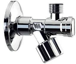 Rubinetto sottolavabo con filtro a vitone 1/2 x 3/8 maniglia ABS