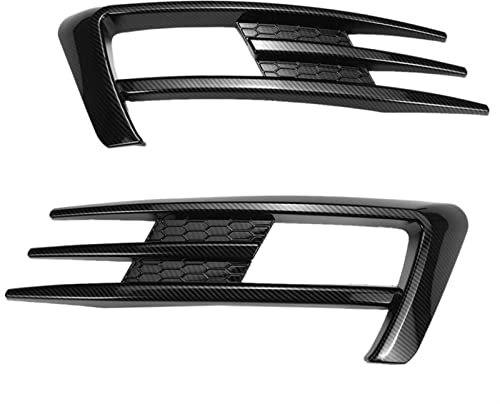 JKSM Nebelscheinwerfer Gitter Für Für VW Für Golf 7 MK7 2014 2015 2016 2017 Kohlefaser Muster ABS Auto Nebelscheinwerfer Lampenabdeckung Stoßstange Grille Trim Nebelscheinwerfer Abdeckung