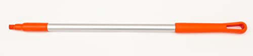 SPARTA 40246EC24 Aluminum Broom Handle, Mop Handle, Replacement Handle With Acme Threaded Tip For Commercial Cleaning, 30 Inches, Orange
