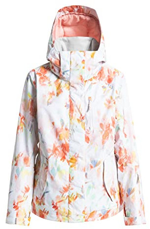 Roxy Jetty - Insulated Snow Jacket for Women - Isolierte Schneejacke - Frauen - M - Weiss.